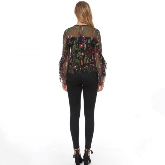 Red Carter Brianne Top (Blk/Multi) - Picture 2 of 6